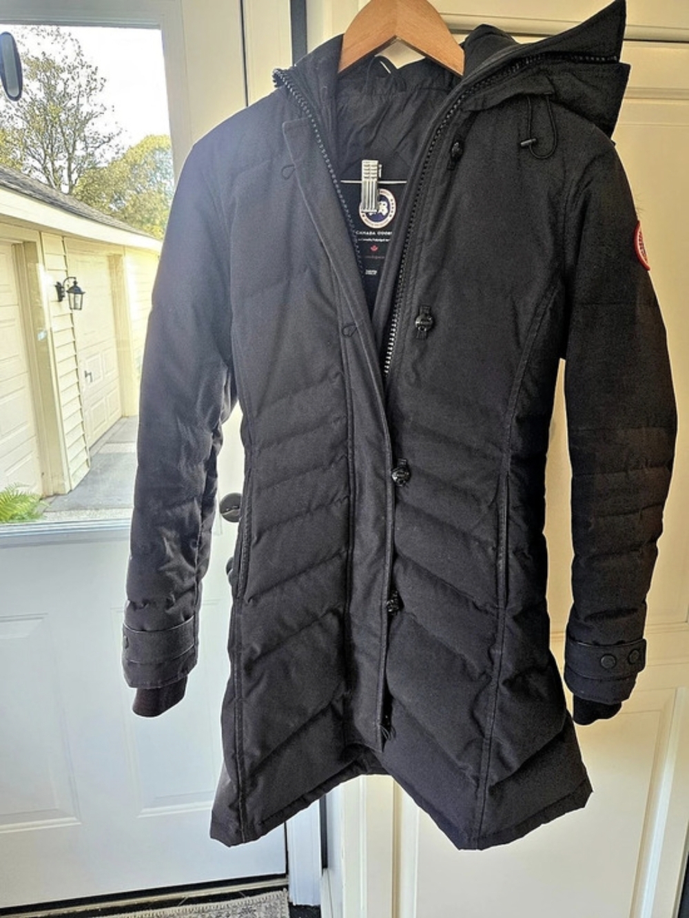 Canada Goose Kensington Parka Navy Hooded Puffer Jacket